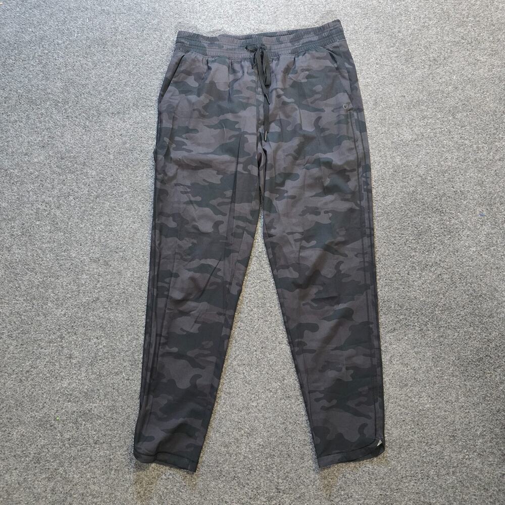 Gap Pants Womens Small Gray Camo Lightweight Pull On Athletic Fit Tapered Casual